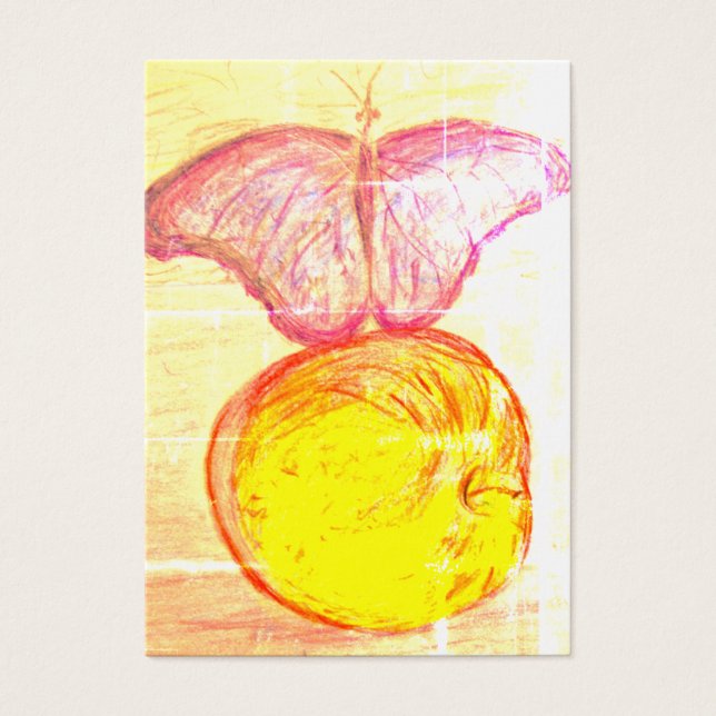 Mariposa y manzana (Frente)