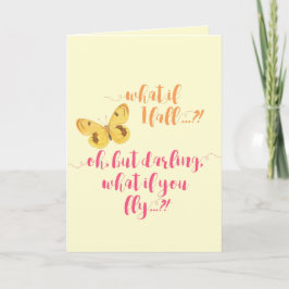 Mariposa - ¿Y si me caigo? - Tarjeta Inspiradora