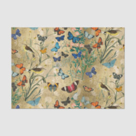 Mariposas antiguas y papel para descifrar