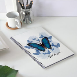 Mariposas azules - Cuaderno clásico