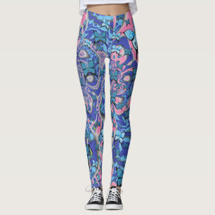 Mariposas azules Psychedelic Dream Leggings