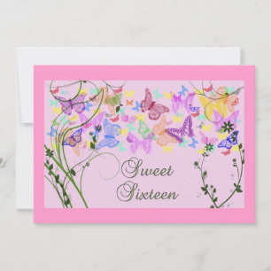 Mariposas Bonitas, Invitación Dulces Dieciséis