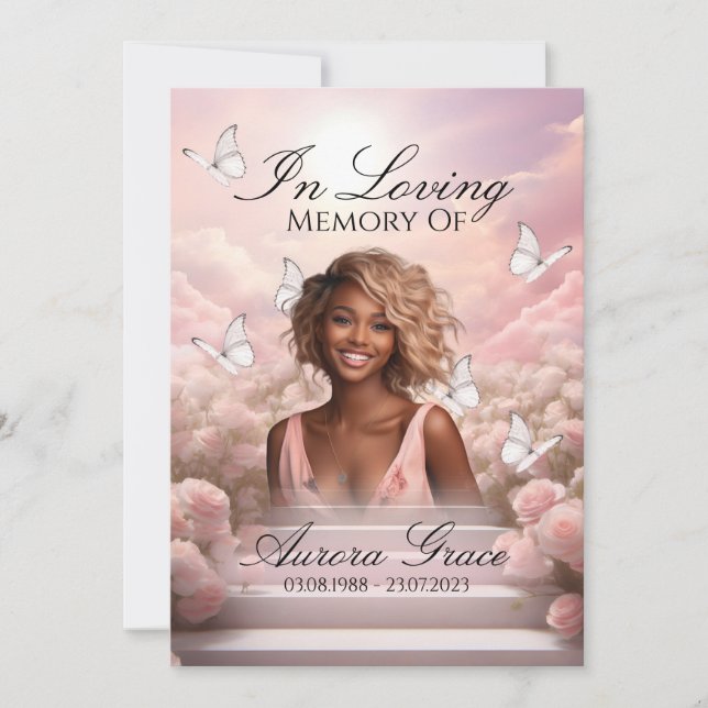 Mariposas celestiales - Tarjeta conmemorativa y po (Anverso)