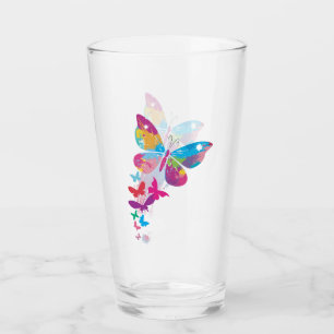 Mariposas coloreadas en mosaico