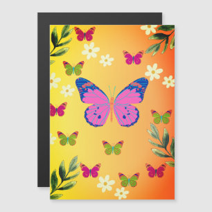 Mariposas Coloridas Y Cartas De Invitaciones A La