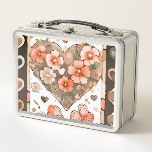 Mariposas, corazones y flores
