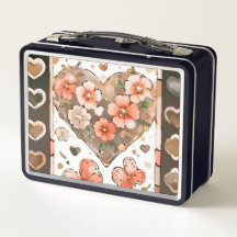 Mariposas, corazones y flores