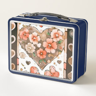 Mariposas, corazones y flores