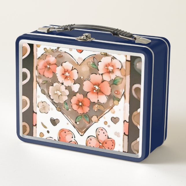 Mariposas, corazones y flores (Anverso)