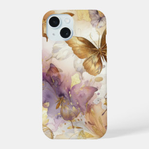 Mariposas de Acuarela Mariposas Morado y Dorado