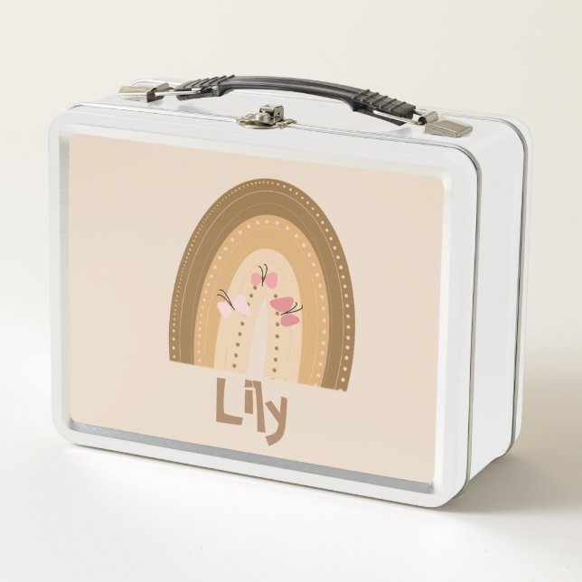 Mariposas de arcos de arbusto fino rosado bohemias (Anverso)