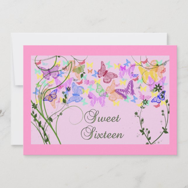 Mariposas de bonito, Dieciséis Invitaciones Dulces (Anverso)