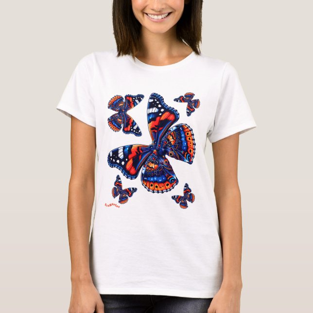 Mariposas de camiseta para mujeres (Anverso)