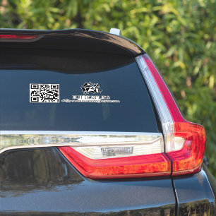 Mariposas de código QR Calcomanía para negocios No