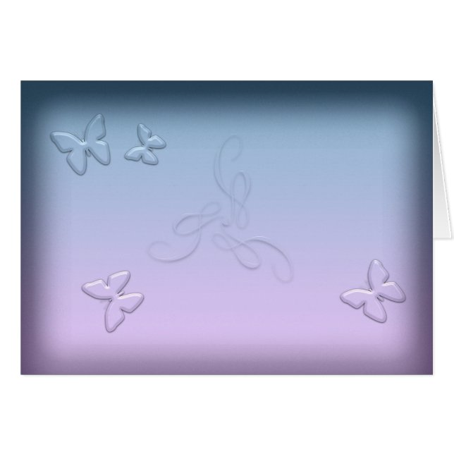 Mariposas de cristal (paisaje) (Anverso (Horizontal))