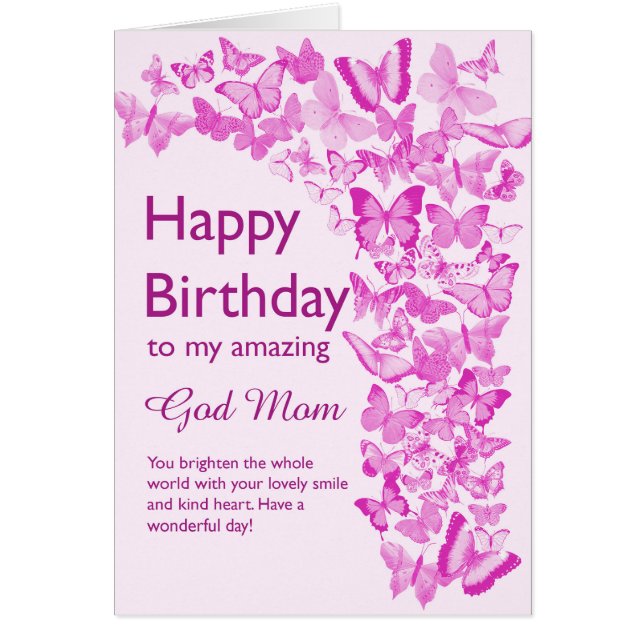 Mariposas de cumpleaños de Dios Mamá (Frente)