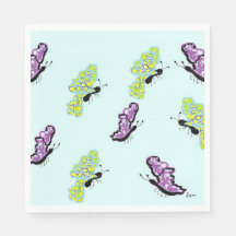 Mariposas de la servilleta de papel