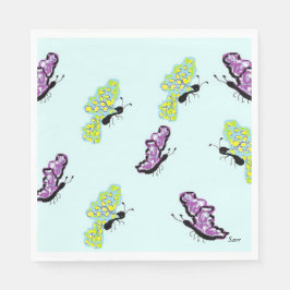Mariposas de la servilleta de papel