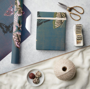 MARIPOSAS DE papel ACOGEDOR Y AZUL