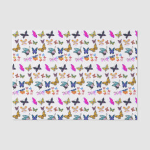 Mariposas de papel de tejido decorativo