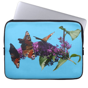 Mariposas de pavo real en bolsa electrónica de Bud