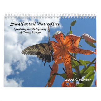 Mariposas de Swallowtail, calendario 2009