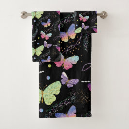 Mariposas elegantes violeta y azul brillante