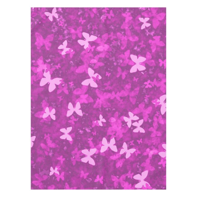 mariposas en el mantel rosa (Anverso)