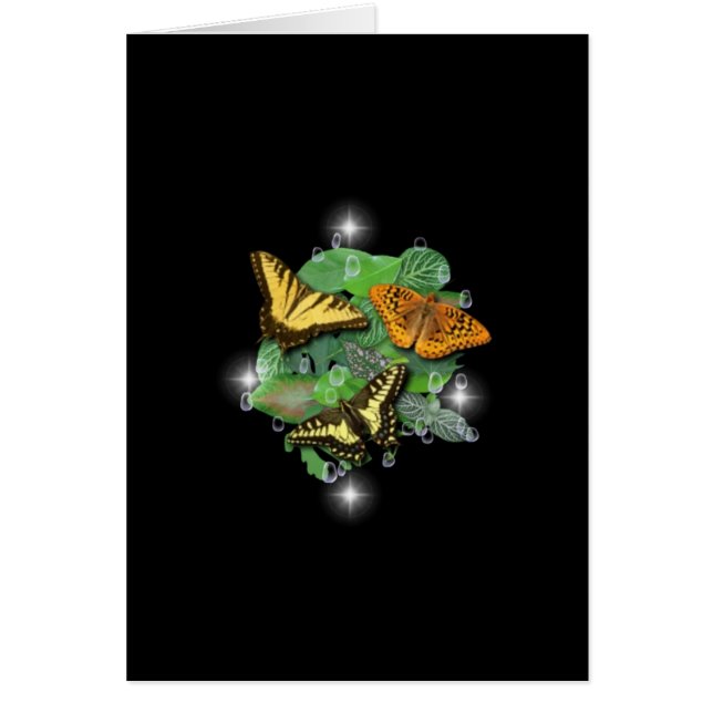 Mariposas en hojas (Frente)