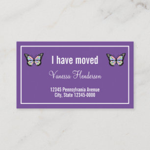Mariposas en la Invitación Purple Moving