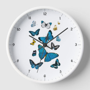 MARIPOSAS EN NATURALEZA GRAN RELOJ