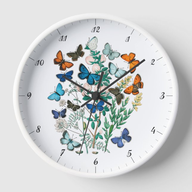 MARIPOSAS EN NATURALEZA GRAN RELOJ (Anverso)