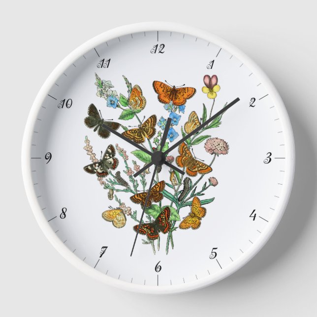 MARIPOSAS EN NATURALEZA GRAN RELOJ (Anverso)