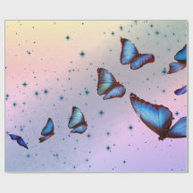 MARIPOSAS EN Papel de envolvimiento de dos luces