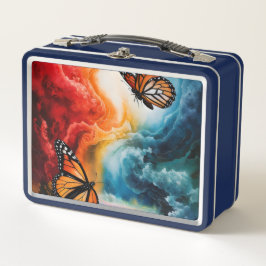 Mariposas en una tormenta colorida.