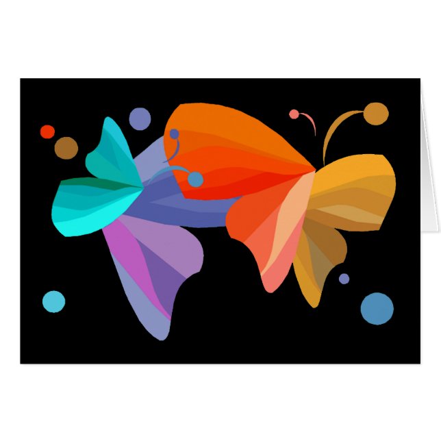 Mariposas gemelas (Anverso (Horizontal))