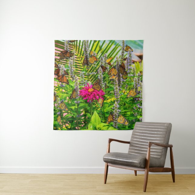 Mariposas monarcas 57 x 57 Tapiz (In situ)