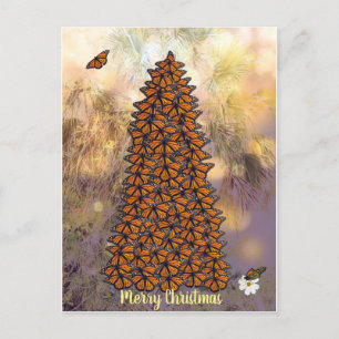 Mariposas monarcas árbol de Navidad