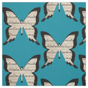 Mariposas musicales - tela de la mariposa de la