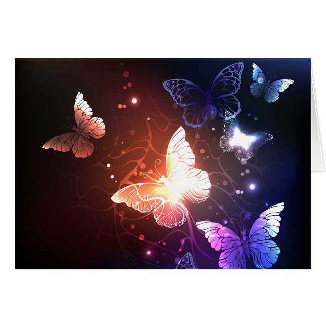 Mariposas nocturnas brillantes (Anverso (Horizontal))