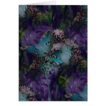 Mariposas Pavo Real en Morado Por KABFA Designs