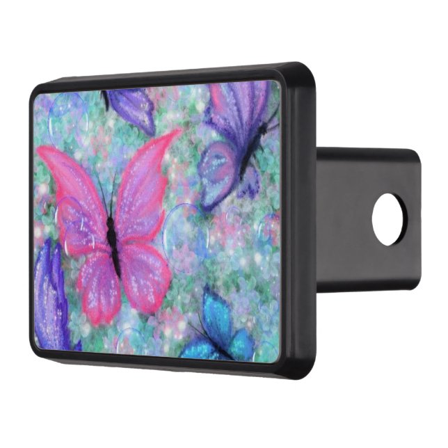 Mariposas Púrpura Rosa Cubierta De Hoyo Volador (Izquierda)