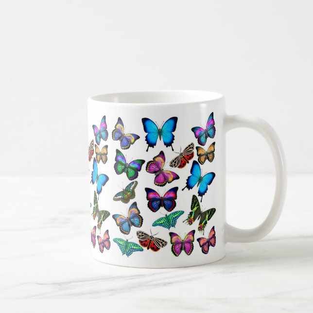 Mariposas que agitan por la taza (Derecha)