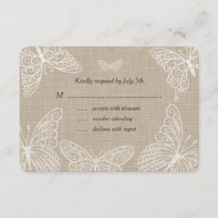 Mariposas RSVP del cordón