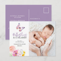 Mariposas Sip y ver invitaciones de Baby Shower