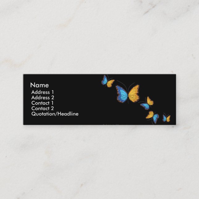 Mariposas - tarjeta de visita (Anverso)