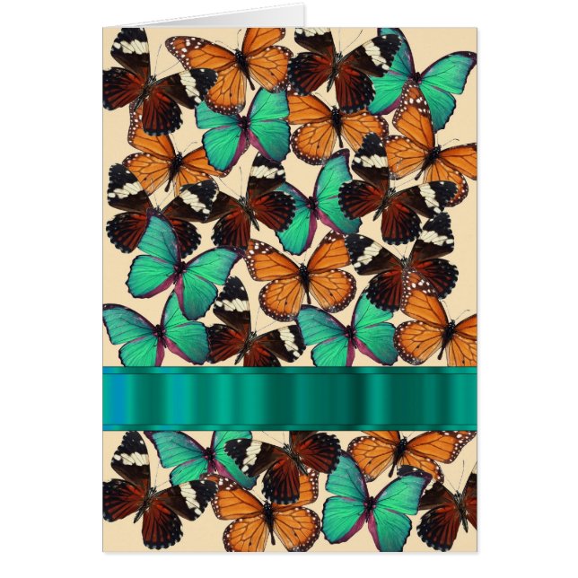 Mariposas verdes y naranjas (Frente)