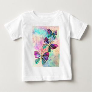 Mariposas voladoras Camiseta para bebés o Traje pa