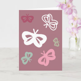 Mariposas voladoras "¡Feliz cumpleaños!" Tarjeta r
