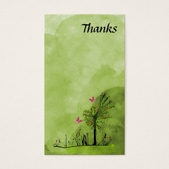 Mariposas y flores (Frente)